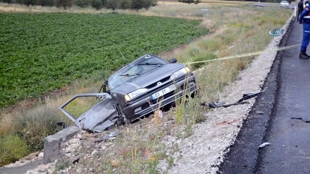Afyonkarahisar’da trafik kazası: 1 ölü 1 yaralı