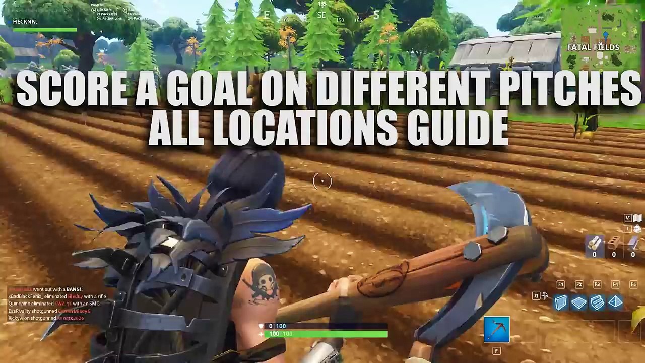 All PITCH LOCATIONS! "Score a goal on different pitches" (All Fortnite Soccer Field Locations)