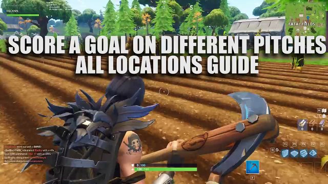 All PITCH LOCATIONS! Score a goal on different pitches (All Fortnite Soccer Field Locations)