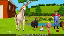 Old MacDonald Had A Farm - 3D Animation English Nursery Rhymes & Songs for children