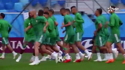 تقرير الرياضية : آخر حصة تدريبية للمنتخب الوطني قبل مواجهة إيران