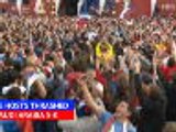 Fans celebrate impressive 5-0 win for Russia as tournament begins