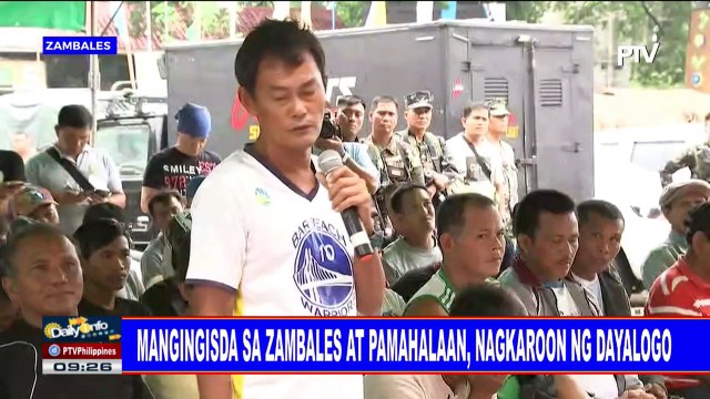 #DailyInfo: Mangingisda sa Zambales at pamahalaan, nagkaroon ng dayalogo