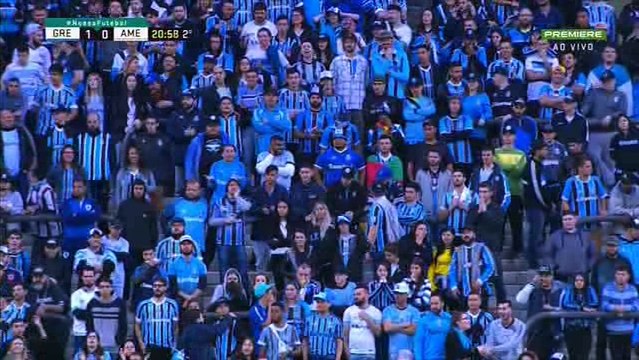 Grêmio 1x0 América MG 2 tempo completo brasileirao 2018