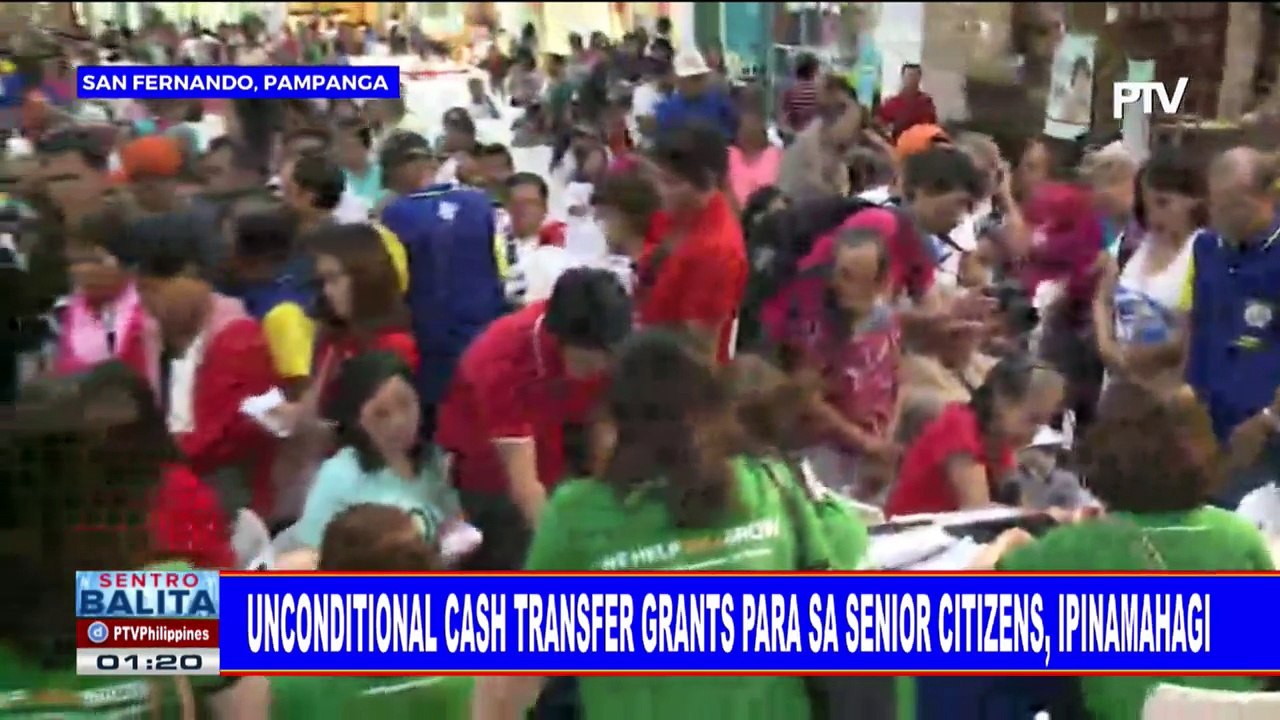 #SentroBalita: Unconditional Cash Transfer grants para sa senior citizens, ipinamahagi
