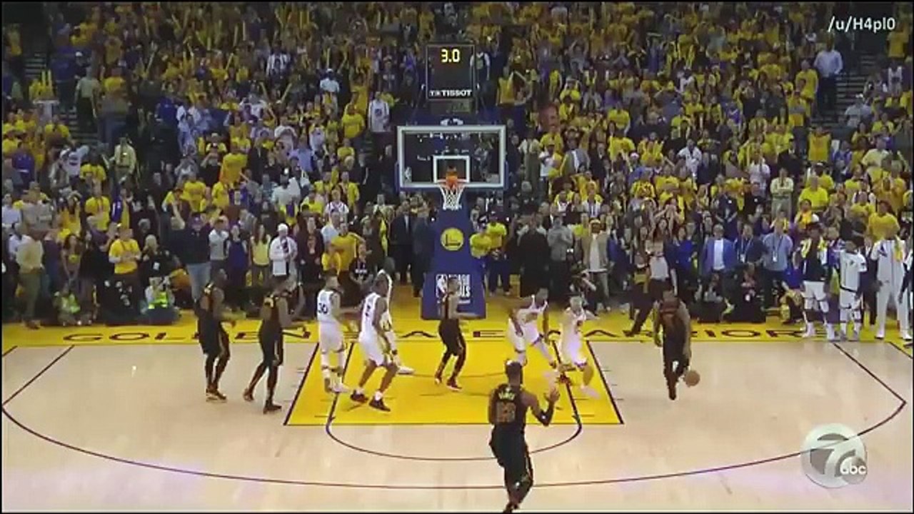 J.R Smith forgets the score and LeBron James cant believe it!