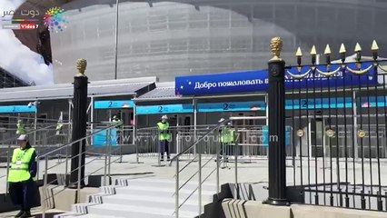 بروفة السلام الوطني في استاد ياكتنبرج