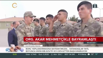 Kahraman Türk askeri bayramda da nöbette