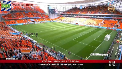 REVIVÍ PARTE DE LA PREVIA DEL DEBUT DE URUGUAY vs EGIPTO EN DIFERENTES SEÑALES