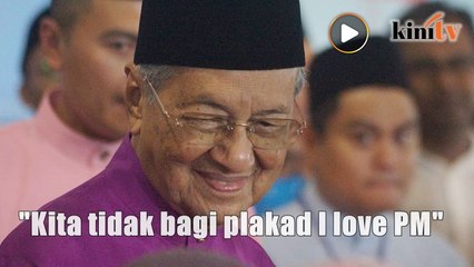 Terima kasih kerana kata 'I love you', kata Dr M