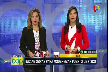 Presidente Vizcarra participa en inicio de obras de construcción del Puerto de Pisco