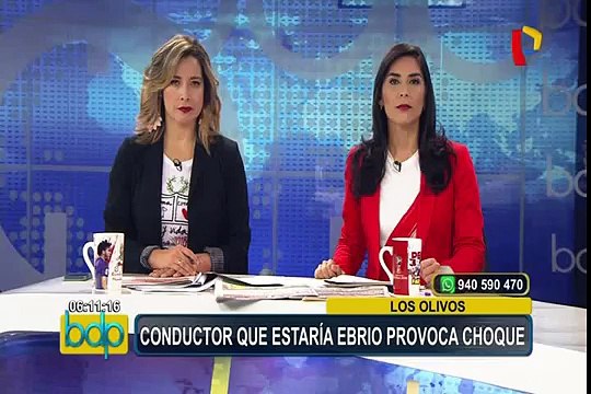 Los Olivos: conductor aparentemente ebrio provoca violento choque
