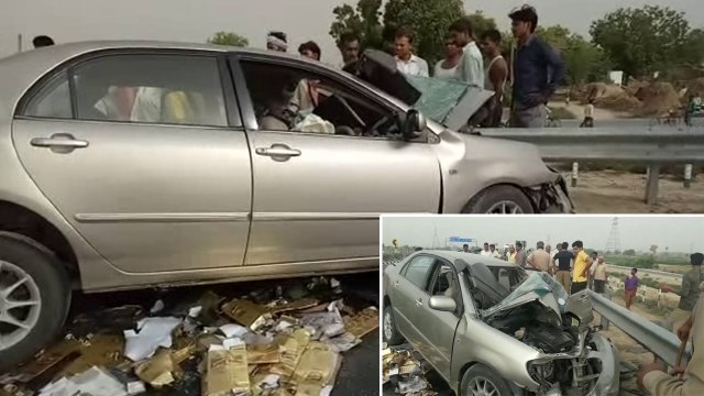 शराब तस्करों ने पुलिस वैन को बनाया निशाना, बाल-बाल बचे पुलिसकर्मी