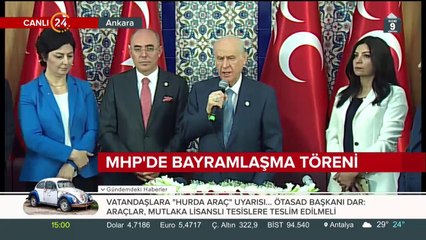 MHP'de bayramlaşma töreni