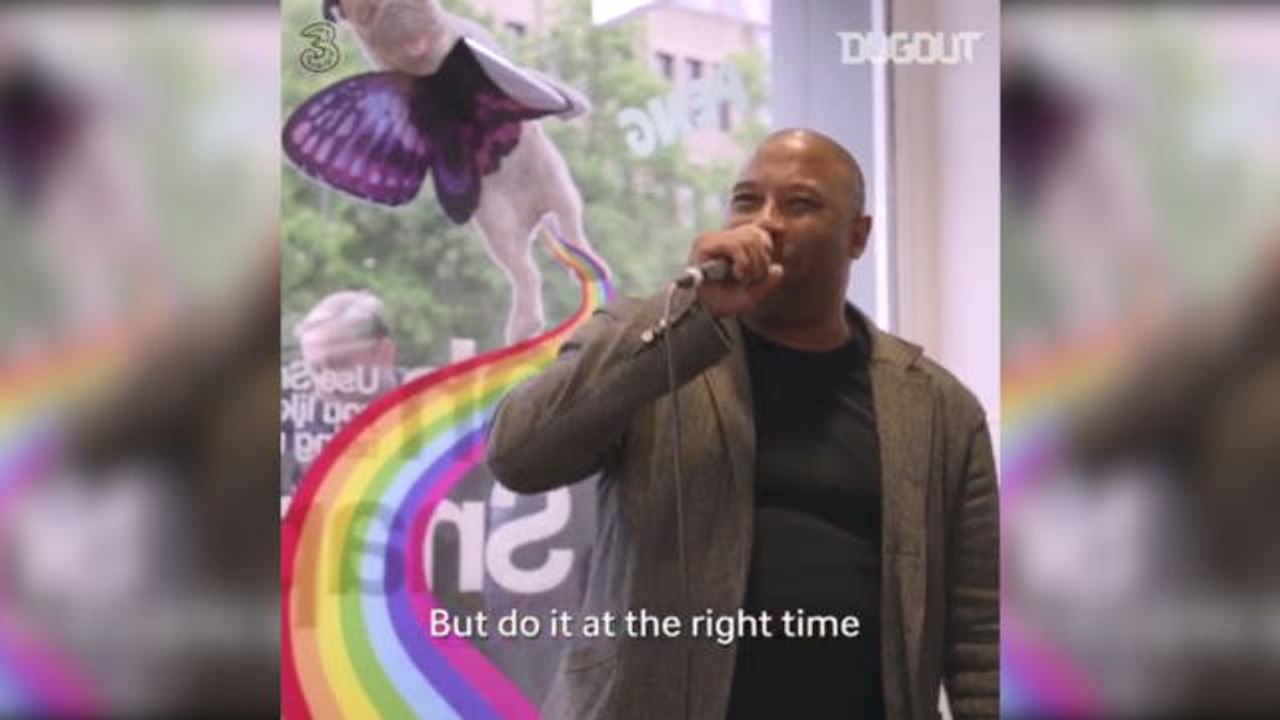 John Barnes performs 'World In Motion'
