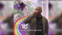 John Barnes performs 'World In Motion'