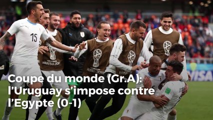 Coupe du monde (Gr.A): l’Uruguay s’impose contre l’Egypte (0-1)