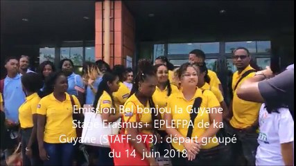 Erasmus+ Lycée agricole Macouria, Guyane: départ groupé du 14 juin 2018