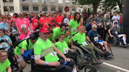 Première course de patients et soignants au Chu