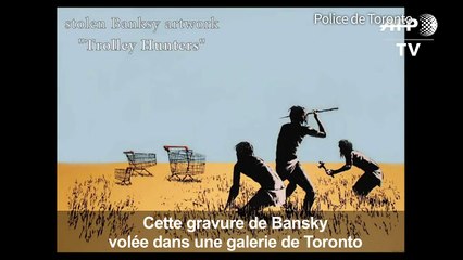 Gravure de Bansky volée à Toronto: images de vidéosurveillance
