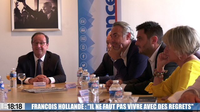 François Hollande face aux lecteurs de La Provence : Il ne faut pas vivre avec des regrets