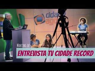 ✩ Bastidores: Entrevista na TV Cidade Record ✩ - Por Kassyano Lopez
