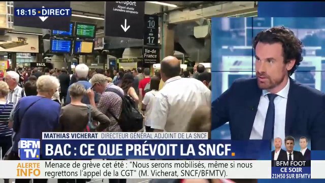 Bac: Nous serons au rendez-vous malgré la grève , estime le directeur général adjoint de la SNCF