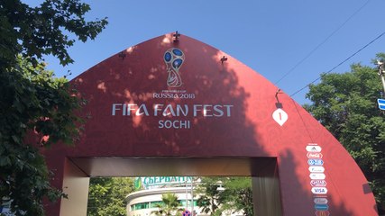 Ambiance à la « Fan Zone » de Sotchi