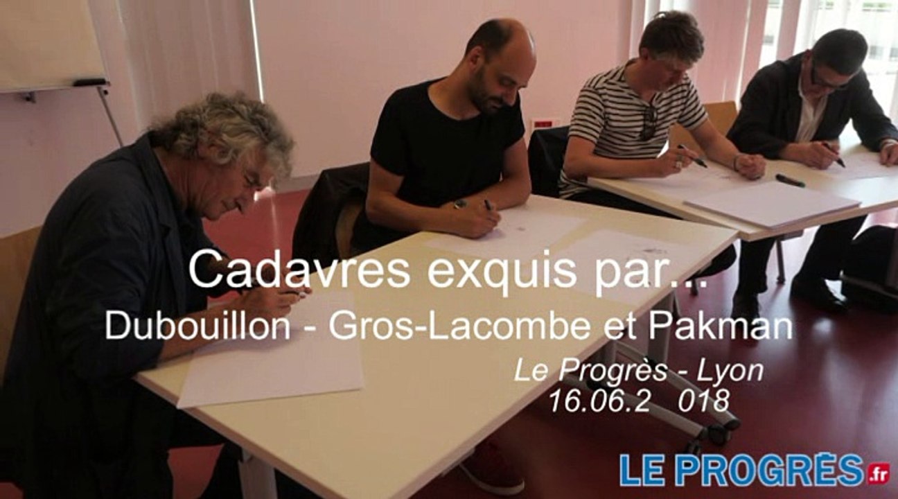 Dessin de presse : cadavre exquis à quatre mains...