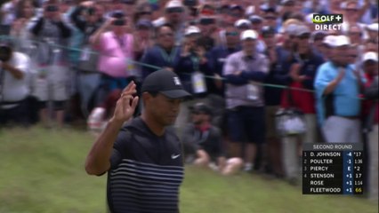 Tiger Woods finit sur un birdie