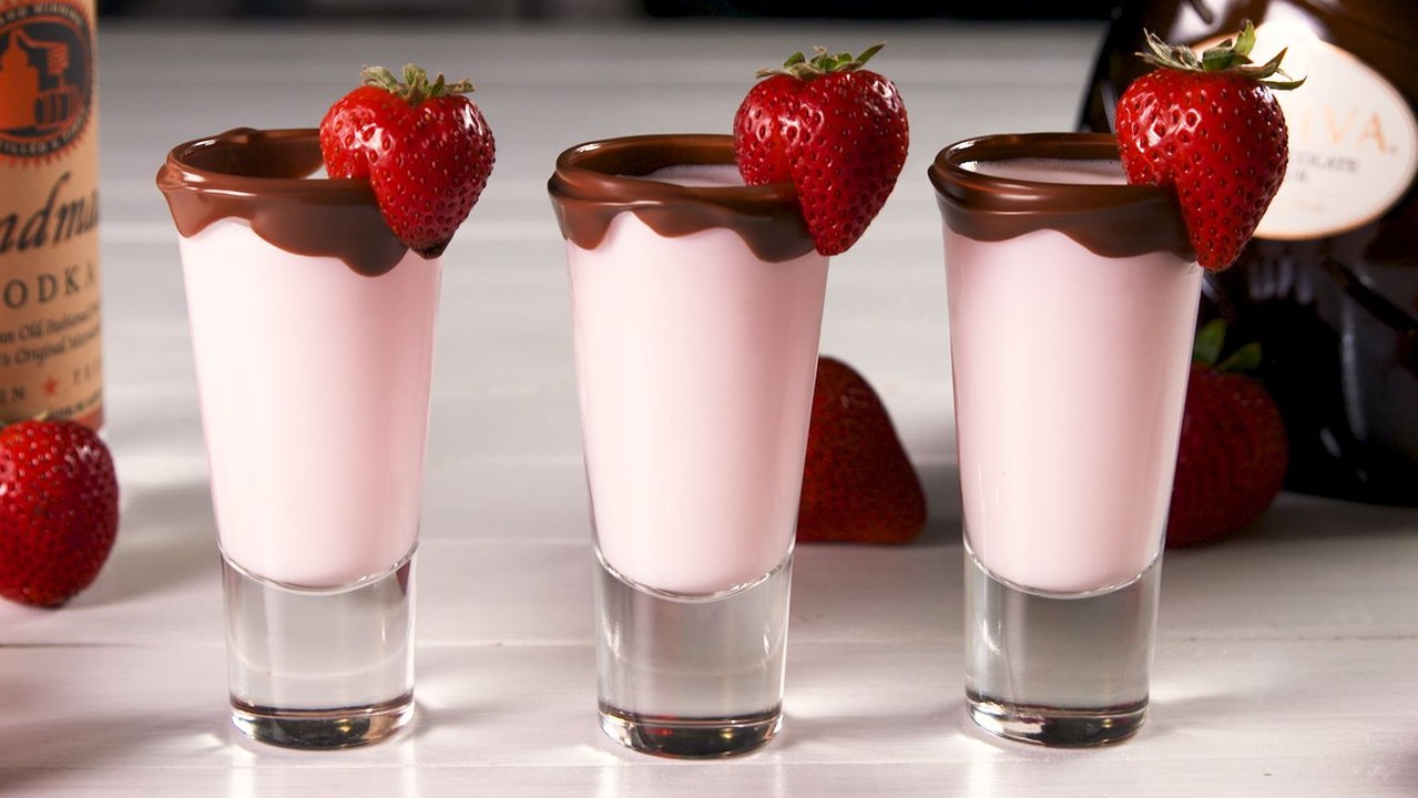Prepare To Fall In Love With These Strawberry Shooters