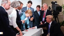 Trump Posts Smiling Photos With Merkel And Other G-7 Leaders To Prove He Has 'Great Relationships'