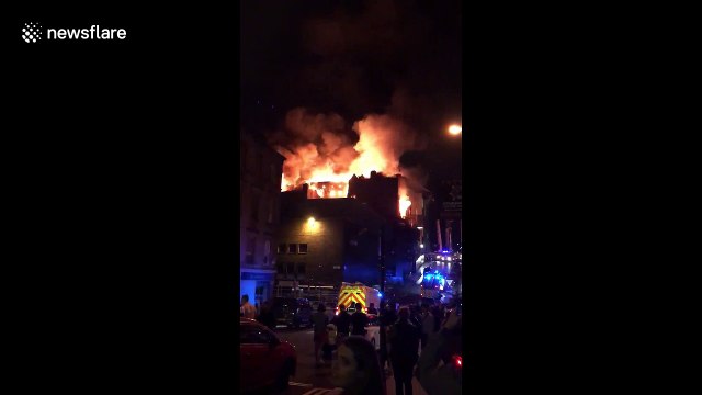 Glasgow School of Art goes up in flames