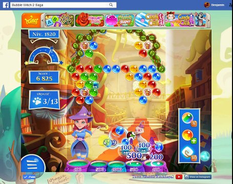 Bubble Witch Saga 2-Level 1820