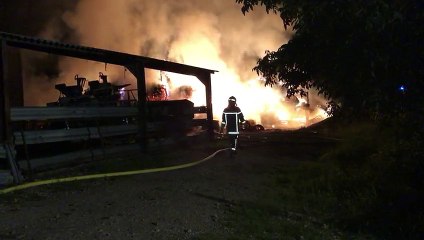 Reiningue : le feu dans une exploitation agricole