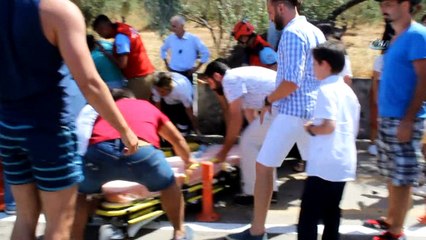 Şeridinden çıktı, karşı yönden gelen araca böyle çarptı: 7 yaralı