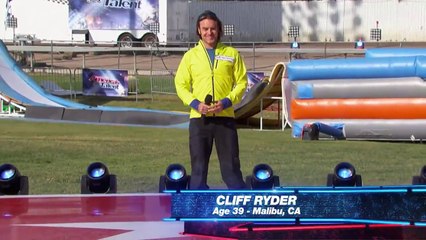 America's Got Talent 2015 S10E04 Cliff Ryder Stunt Skydiving From a Helicopter