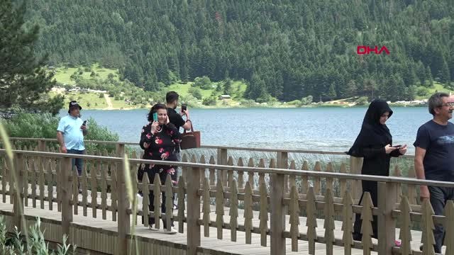 Bolu Abant Tabiat Parkı'nda Bayram Yoğunluğu -Hd