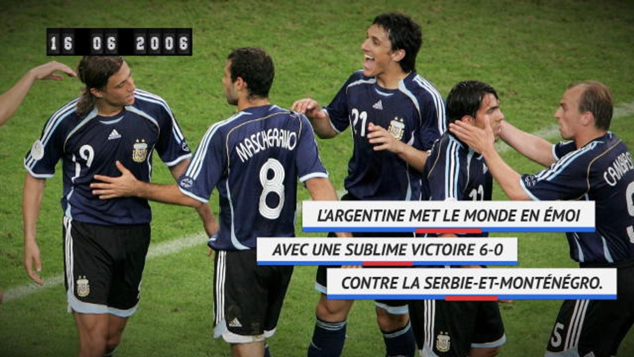 Il y a 12 ans - L'Argentine faisait le spectacle face à la Serbie-et-Monténégro