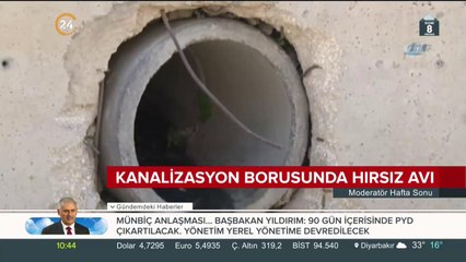 Robot kamerayla borular arandı