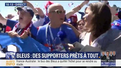 “Irrésistibles Français”: le groupe de supporters des Bleus chauffés à blanc avant le match France-Australie