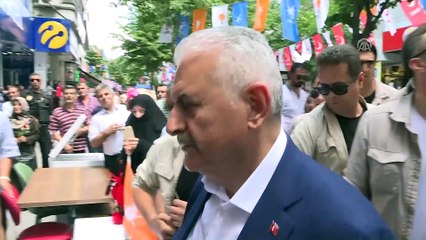 Başbakan Yıldırım'dan esnaf ziyareti - İSTANBUL