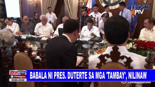 Babala ni Pangulong #Duterte sa mga ‘tambay’, nilinaw