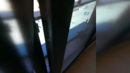 Camda Sıkışan Kargayı İtfaiye Kurtardı