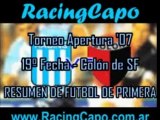 Racing 19º ap07 Colon Santa Fe