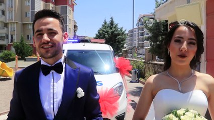 Ekip aracı 'gelin arabası' oldu - ÇANKIRI