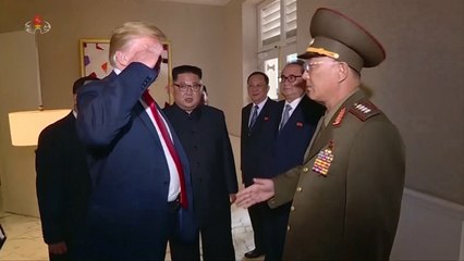 "트럼프, 北 무력상에게 거수경례"... 美 국내 논란 / YTN