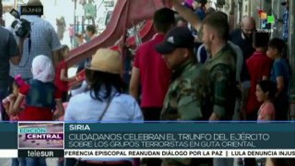 Siria: habitantes de Duma celebran fin del Ramadán