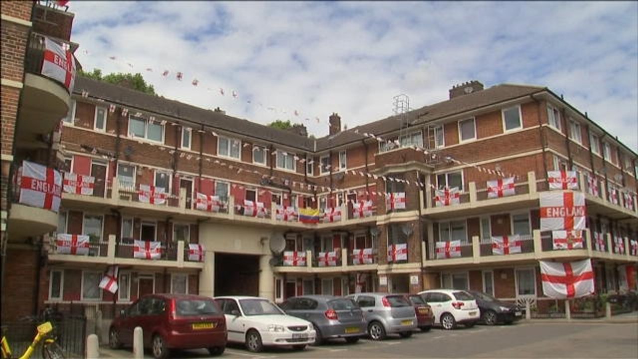 Coupe du monde 2018 - Tout un quartier de Londres derrière les Three Lions