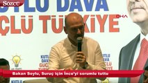 Bakan Soylu, Suruç için İnce’yi sorumlu tuttu!